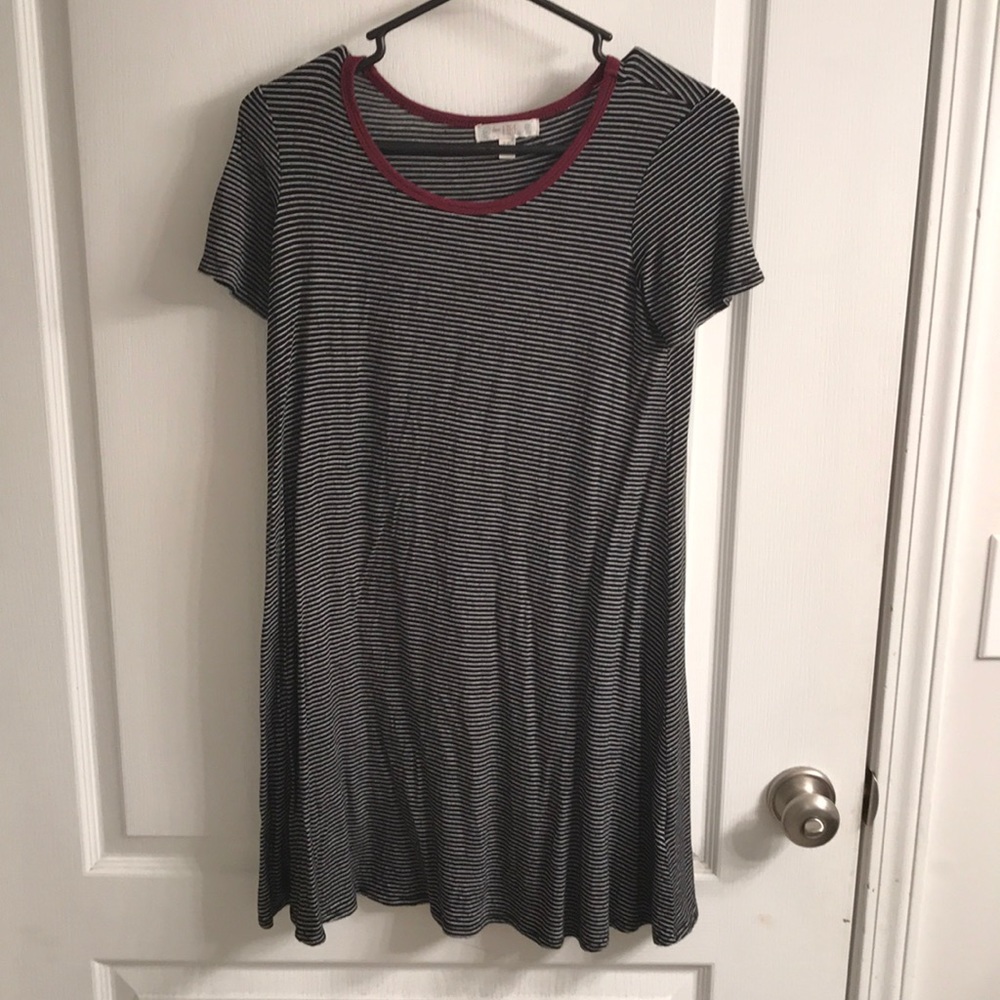 cute striped t-shirt dress